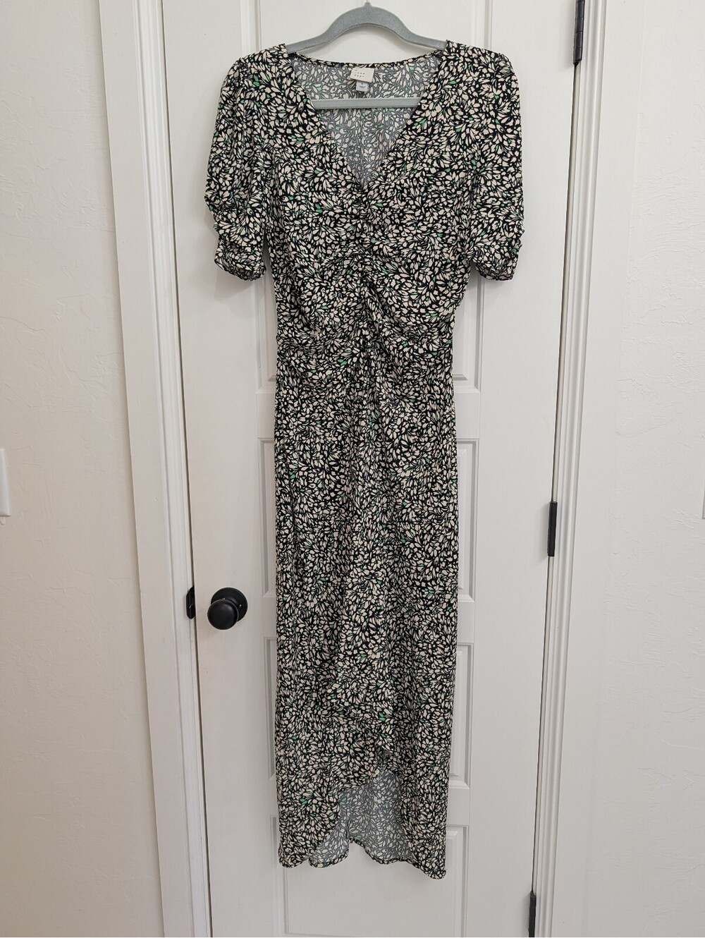 A New Day crepe short sleeve midi dress